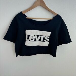 Levi's Off the Shoulder Cropped Top